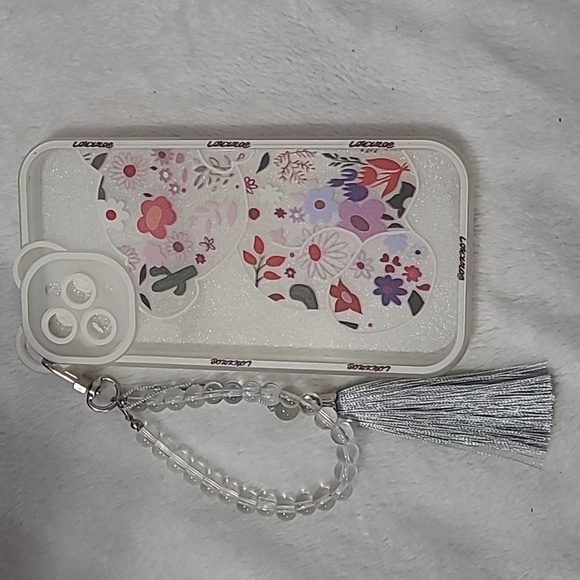 Korean 3D Bear Ear Flower Clear Soft Case for iPhone 11 Pro Max - Picture 1 of 2